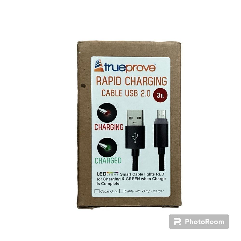 🌼🌼Trueprove rapid charging cable usb 2.0 Nook Color charger NWOT🌼🌼